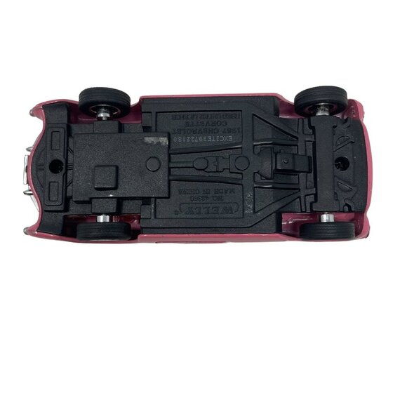 Welly 1957 Pink Chevy Corvette Retro 42360 1/24 DIECAST CAR - Picture 8 of 9